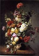 unknow artist Floral, beautiful classical still life of flowers.057 oil on canvas